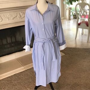 NWT Tahari Blue & White Stripe Dress